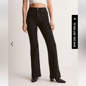 Madewell Black Flare & Wide Leg Jeans